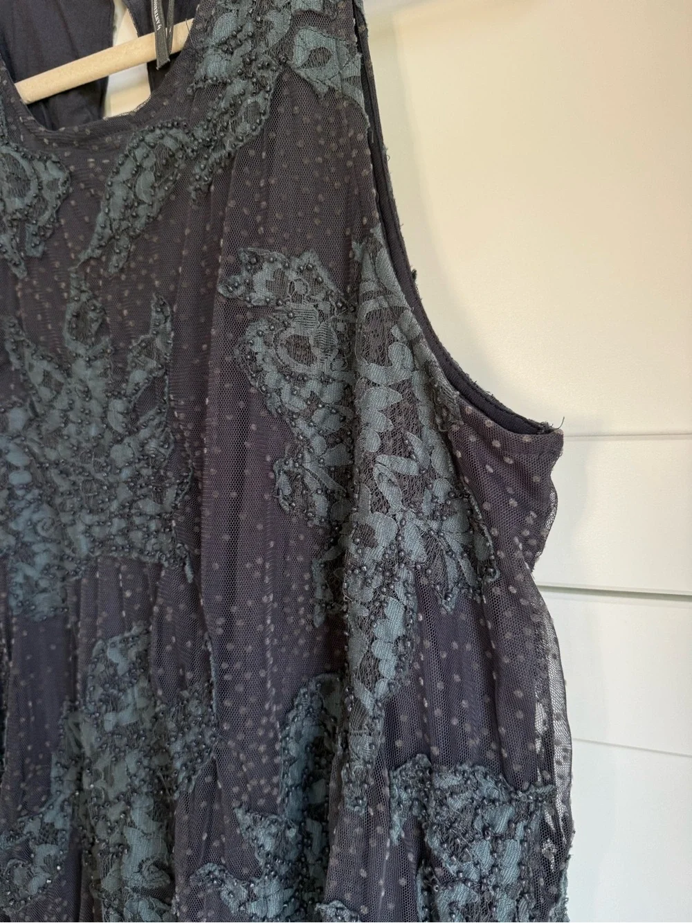 Anthropologie Neomia Applique Lace Tunic Blouse | XL - Picture 7 of 8